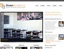 Tablet Screenshot of dreambuildersco.com